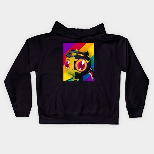 Psycho Kitties #1 Kids Hoodie by Zip Kitties